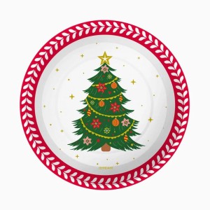 6 Assiettes Sapin de Noël