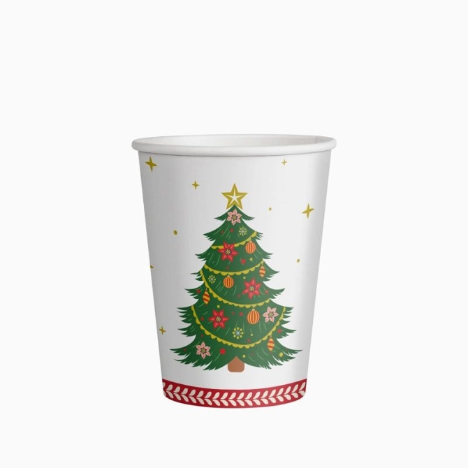 10 Gobelets Sapin de No�l 