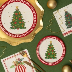 30 Serviettes Boule de No�l. n�3