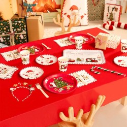 6 Assiettes Le P�re No�l Arrive !. n�3