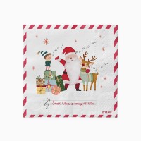 30 Serviettes Le P�re No�l Arrive !