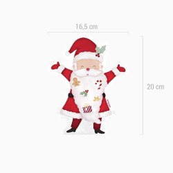 20 Serviettes en Forme de P�re No�l - Le P�re No�l Arrive !. n�5