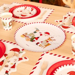 Lot de 2 Plateaux � 33 cm Le P�re No�l Arrive !. n�1