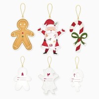 12 �tiquettes Cadeaux de No�l Le P�re No�l Arrive !