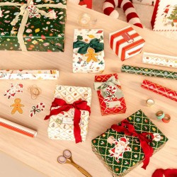 12 �tiquettes Cadeaux de No�l Le P�re No�l Arrive !. n�3