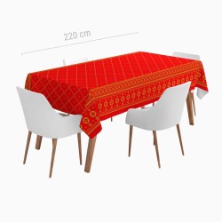 Nappe de Noël - Rouge Traditionnel. n°2