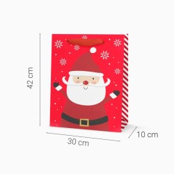 Grand Sac Cadeau de No�l P�re No�l avec Carte - 42 cm. n�1