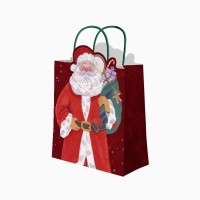 Sac Cadeau de No�l P�re No�l - 32 cm