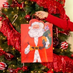 Sac Cadeau de Noël Père Noël - 32 cm. n°1