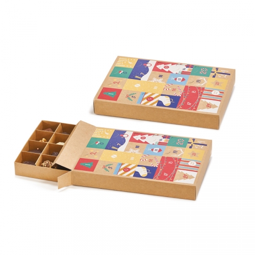 Calendrier de L'Avent - Boîte Carton à remplir - Noël - Annikids