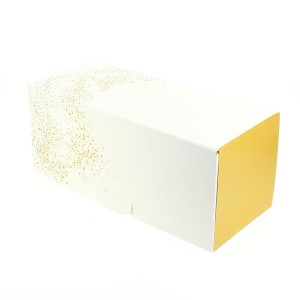 Boîte à Bûche Gold - 25 cm