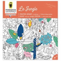 Poster  colorier - La Jungle