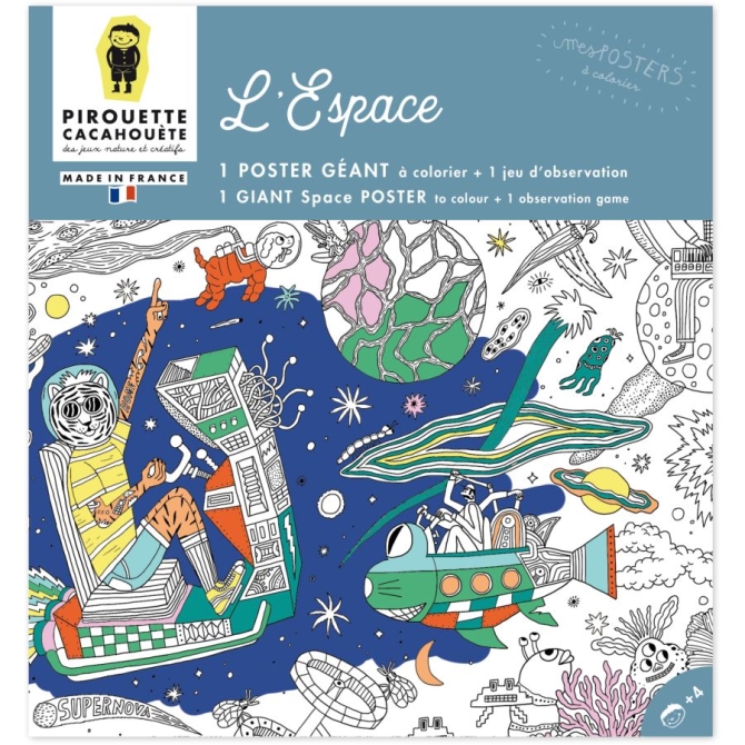 Poster à colorier - Espace 