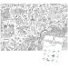 Poster  colorier - Espace. n2