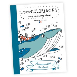 Petit Carnet de Coloriage - Animaux Marins