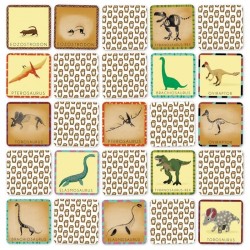 Jeu de Mmory - Le Dino et son Squelette. n1