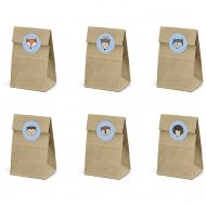 6 Mini Pochettes Cadeaux Bois Joli (12,5 cm)