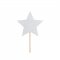 6 Pics Etoiles Glitter Argent (11 cm) images:#1