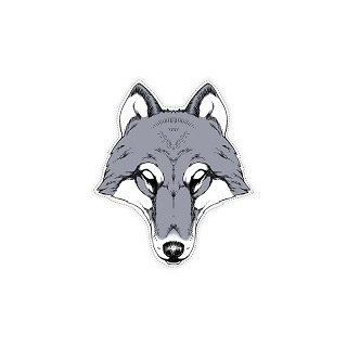 1 Masque Loup - Carton 
