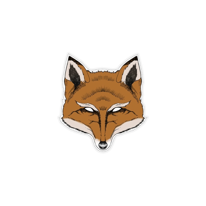 1 Masque Renard - Carton 