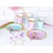 6 Petites Assiettes Baby Rose/Or. n°3