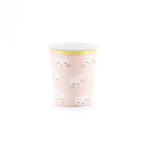 6 Gobelets Mademoiselle Chat 
