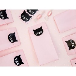 6 Pochettes Mademoiselle Chat (12, 5 cm). n3