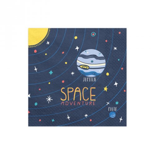 20 Serviettes Space Party 