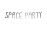 Contient : 1 x Guirlande Space Party Argent (96 cm)