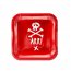 Contient : 1 x 6 Assiettes Pirate Le Rouge