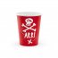 Contient : 1 x 20 Serviettes Rayes Noir/Blanc - Pirate Le Rouge