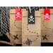 6 Pochettes Cadeaux Pirate Le Rouge (18 cm) - Kraft. n4