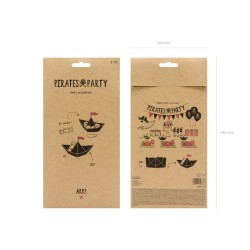 6 Dco Bateau Pirate Le Rouge (14 cm) - Papier. n4