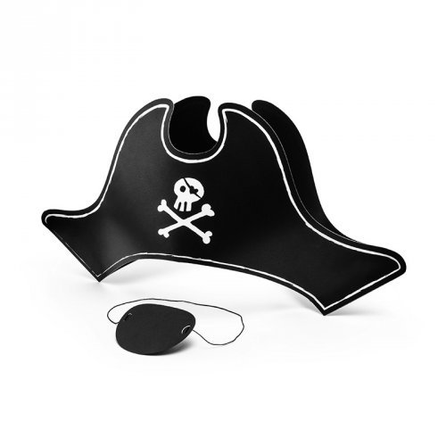 Chapeau + Cache oeil Pirate - Carton 