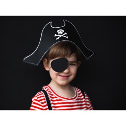 Chapeau  +  Cache oeil Pirate - Carton. n1