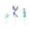 3 Cake Toppers Sirène - Iridescent images:#0