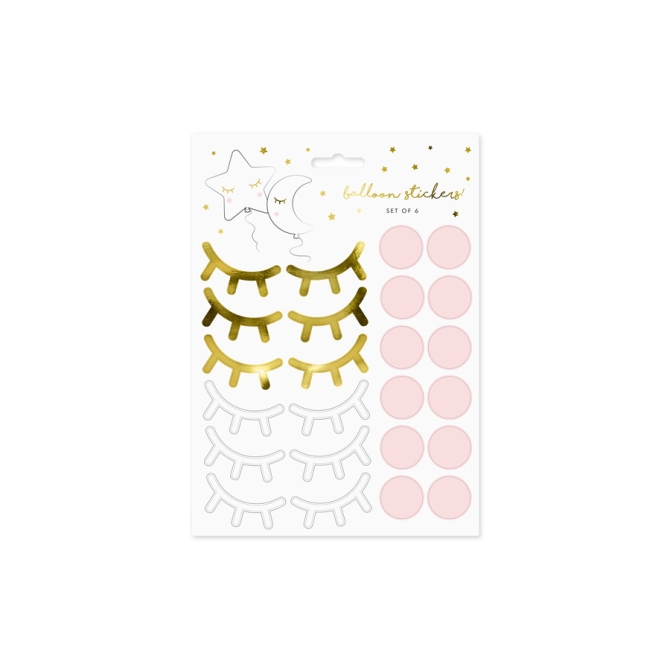 10 Planches Stickers  Ballons - Baby Shower Kawaii 