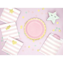 6 Pochettes Cadeaux Baby Rose / Or. n5