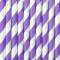 10 Pailles Papier Rayées Violet/Blanc - Océan Iridescent images:#1