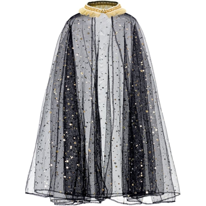 Cape Sorcière Noir - Taille Unique 