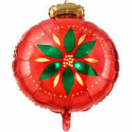 Ballon Mylar Boule de Noël - 45 cm