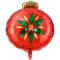 Ballon Mylar Boule de Noël - 45 cm images:#0