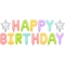 Ballon Happy Birthday Pastel (3,95 m) images:#1