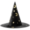 1 Chapeau de Sorcire Hocus Pocus - Noir/Or images:#0