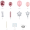 Kit Arche de Ballons 1 An - Rose images:#1