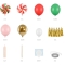 Kit Arche de 74 Ballons - Noël Candy images:#1