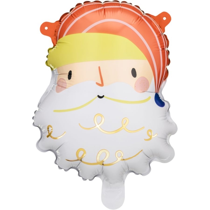 5 Ballons Tête de Père Noël - 26 cm 