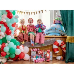 5 Ballons Tête de Père Noël - 26 cm. n°2