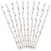10 Pailles Blanches - Etoiles Mtalliss Rose Gold. n2