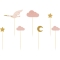 7 Pics Cake Toppers Cigogne Rose images:#0